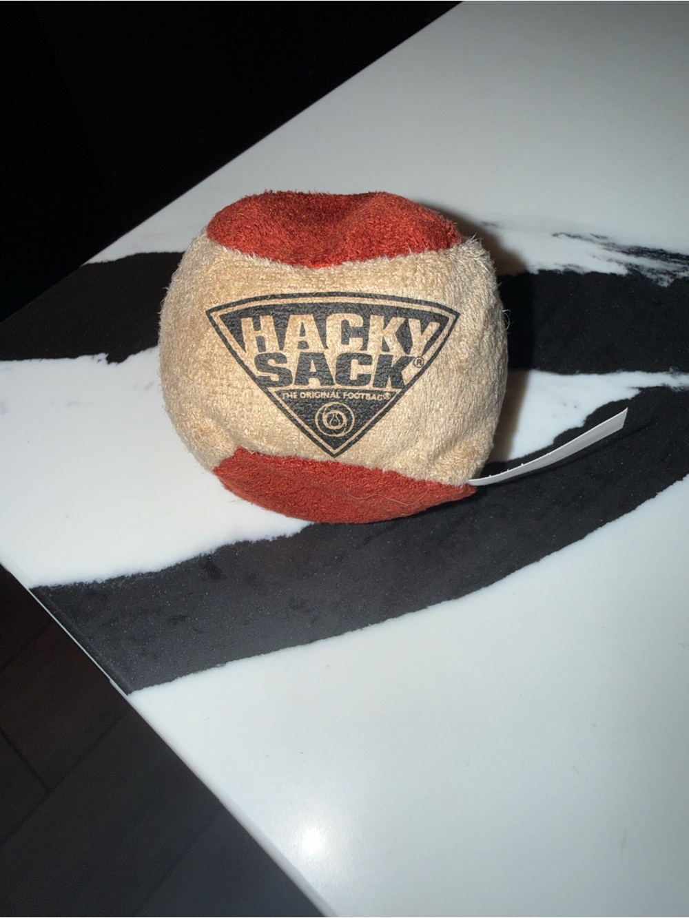 NWT Hacky Sack Footbag in Beige and Rust